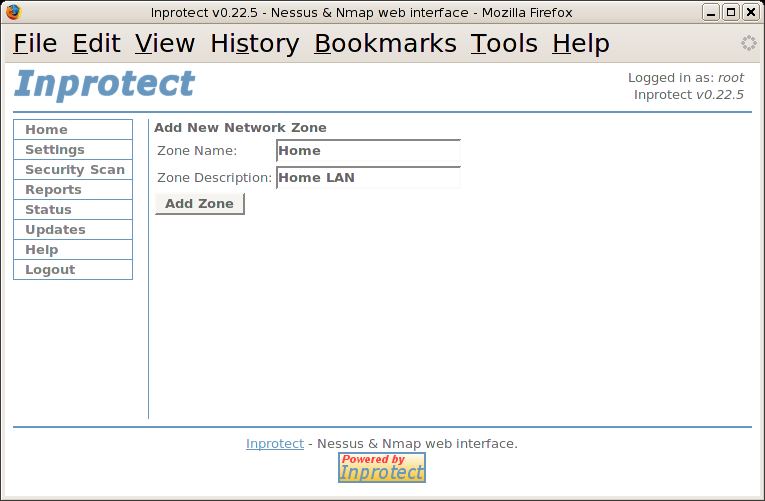 Add New Network Zone