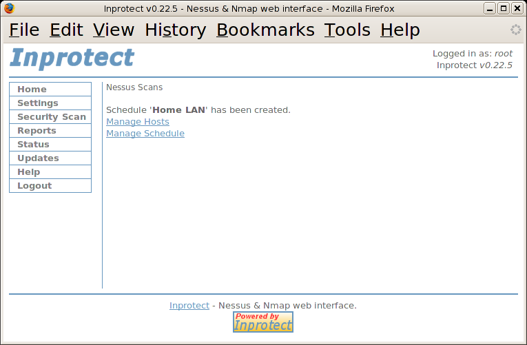 Nessus Scans - Schedule Created