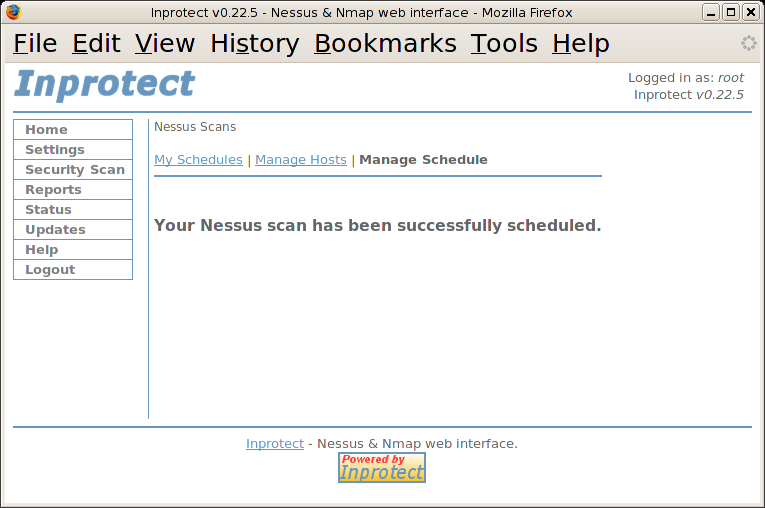 Nessus Scans - Forced Scan Scheduled